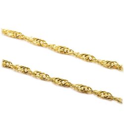 Pulseira Malha Singapura em Ouro 18 kilates - 24224
